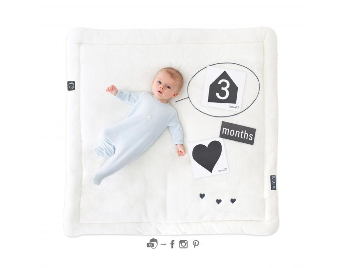 BEMINI Tapis de parc 100x100cm Softy Cartes (4)