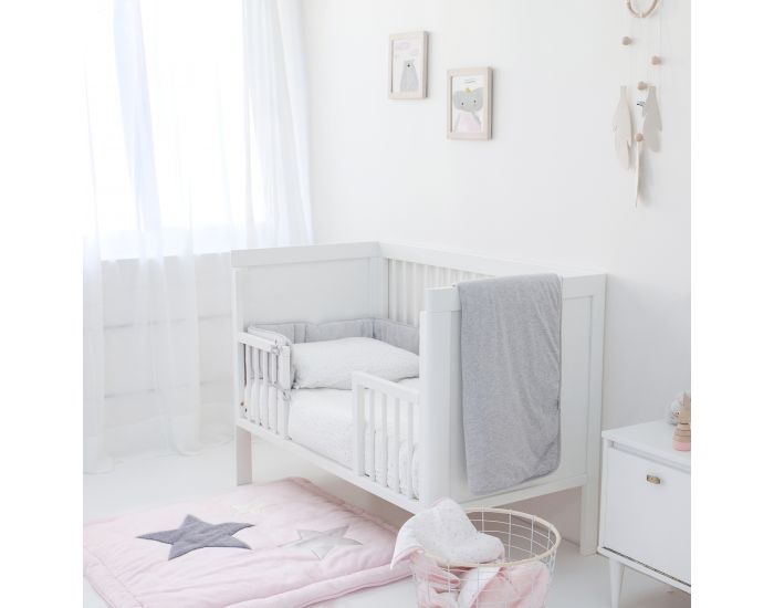 BEMINI Tapis de parc 100x100cm Softy Grandes Etoiles (13)