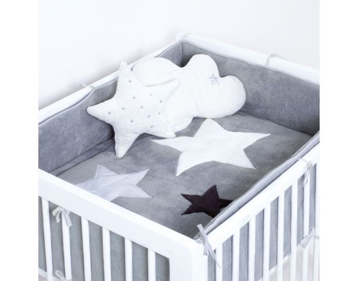 BEMINI Tapis de parc 100x100cm Softy Grandes Etoiles (14)