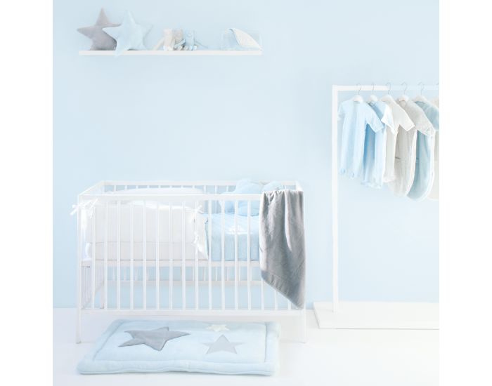 BEMINI Tapis de parc 100x100cm Softy Grandes Etoiles (15)