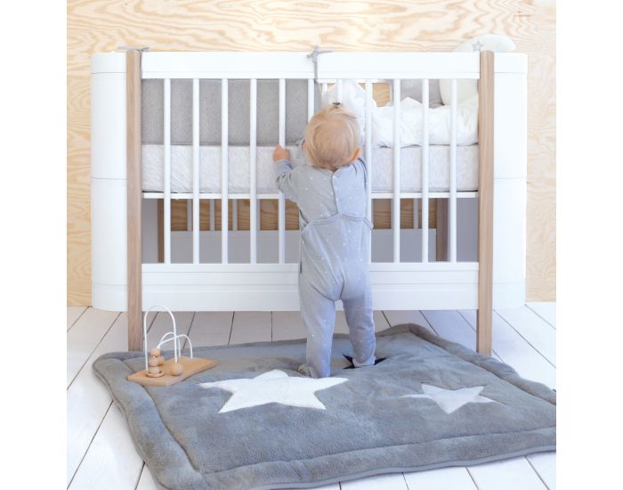 BEMINI Tapis de parc 100x100cm Softy Grandes Etoiles (18)