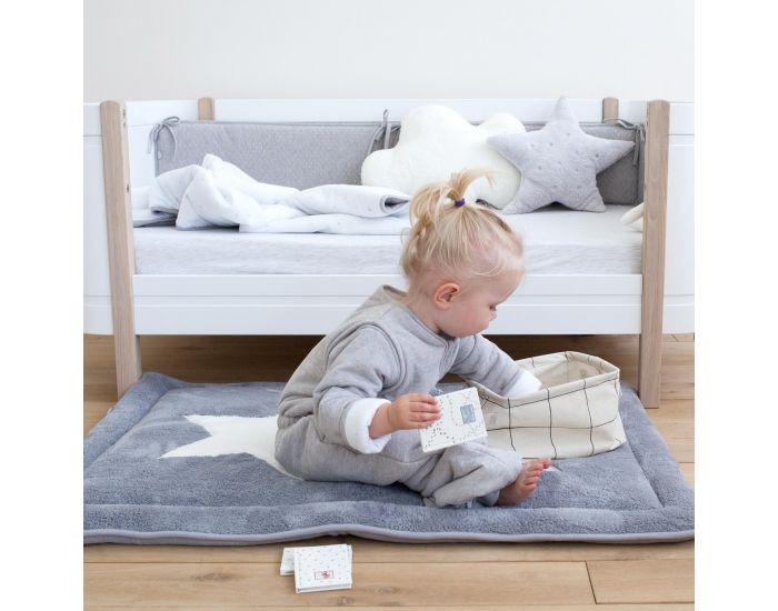 BEMINI Tapis de parc 100x100cm Softy Grandes Etoiles (5)