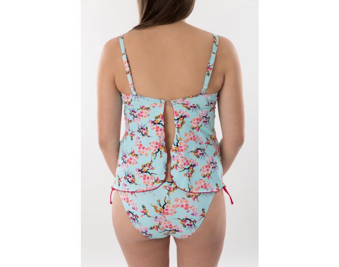 BOGEMA LINGERIE Tankini de Grossesse - Jardin Japonais Bleu Turquin (1)