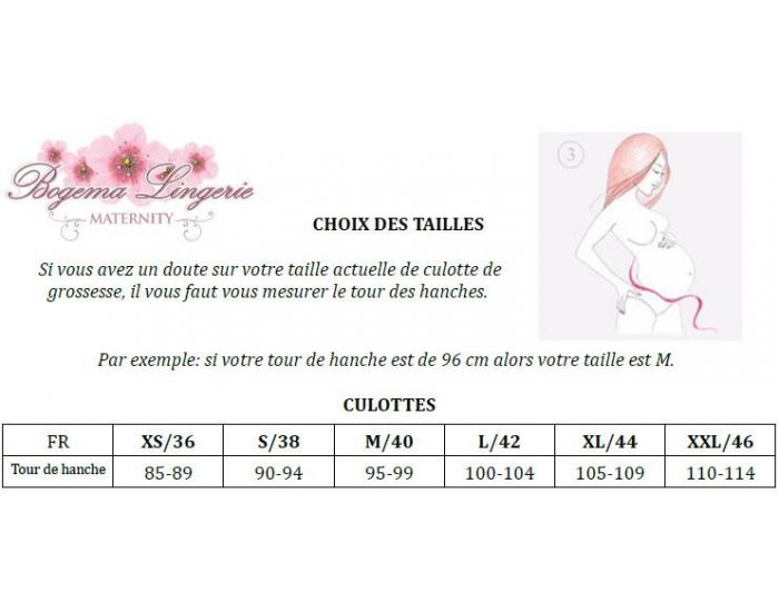 BOGEMA LINGERIE Culotte de Maternit - Perle (3)