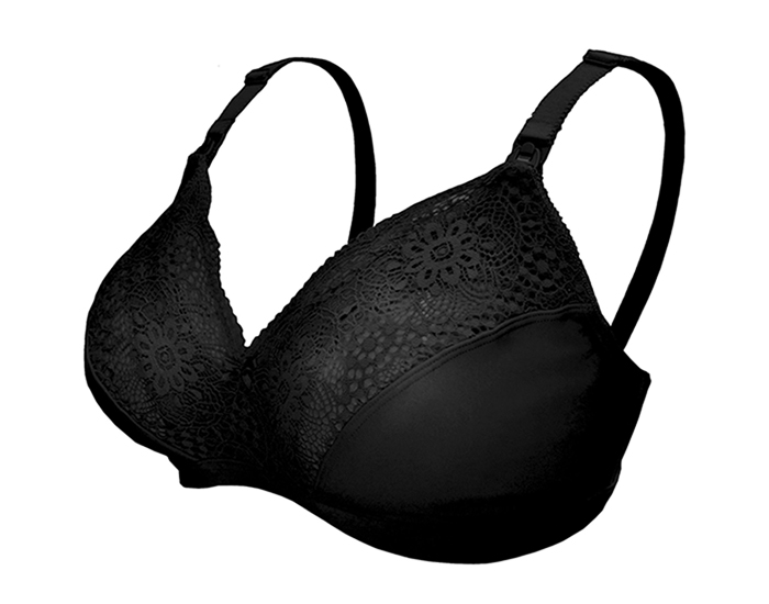 CARRIWELL Soutien-Gorge d'Allaitement Sensation Soie - Noir L (1)
