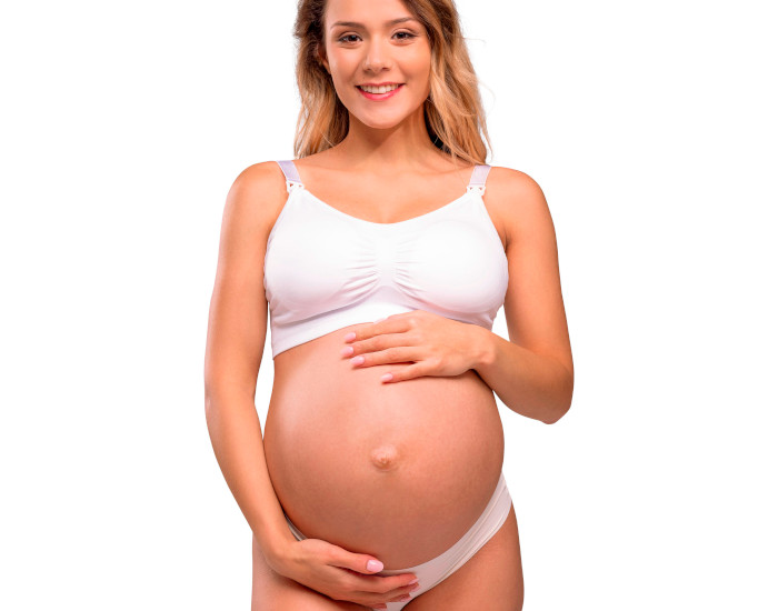 CARRIWELL Soutien-Gorge d'Allaitement Rembourr - Blanc S (1)