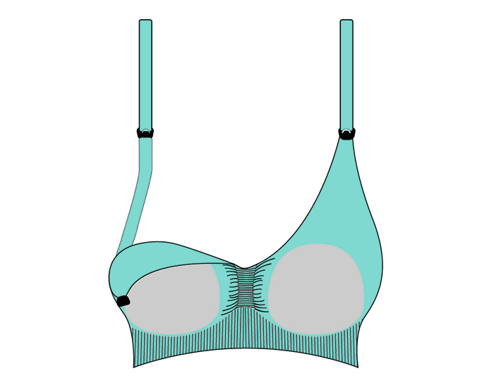 CARRIWELL Soutien-Gorge d'Allaitement Rembourr - Blanc S (4)