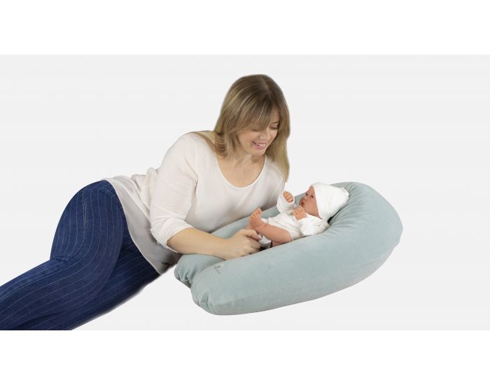 EVEIL ET NATURE Coussin de Maternit - Aqua (2)