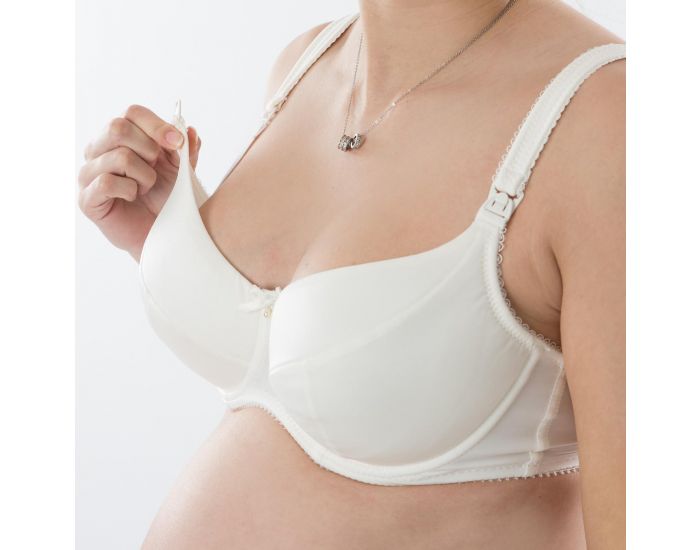 BOGEMA Soutien-gorge d'allaitement Perle Blanc (1)