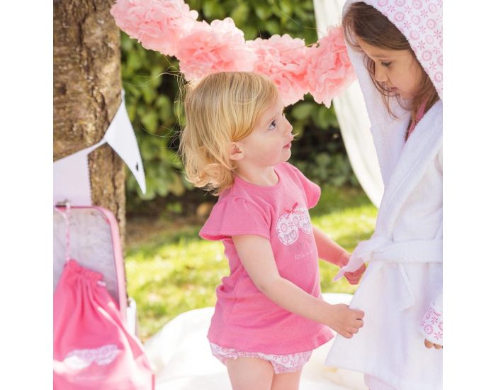 LITTLE CREVETTE Pyjama-short fille Pyjama Party (1)