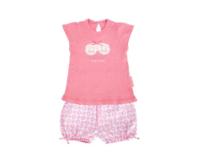 LITTLE CREVETTE Pyjama-short fille Pyjama Party (7)