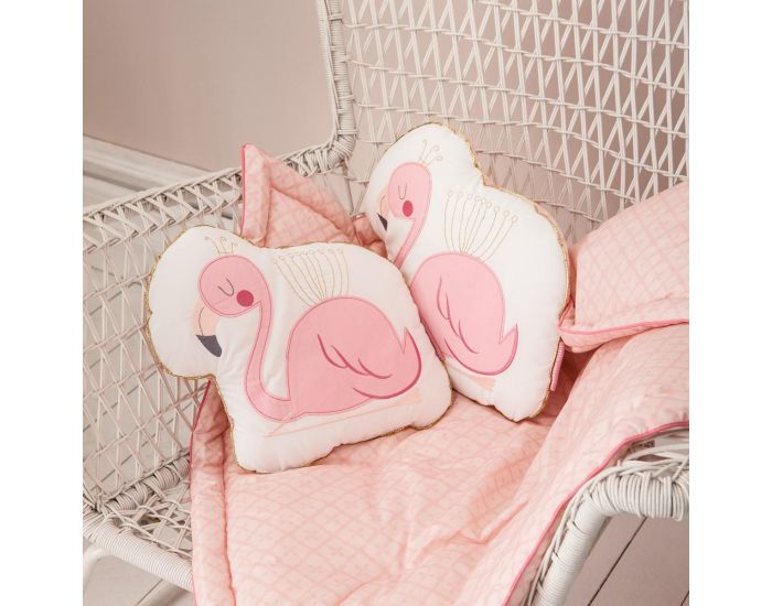 LITTLE CREVETTE Edredon rose Flamant rose (1)