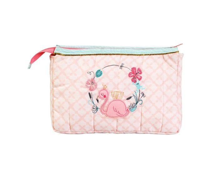 LITTLE CREVETTE Trousse de toilette Flamant rose (4)
