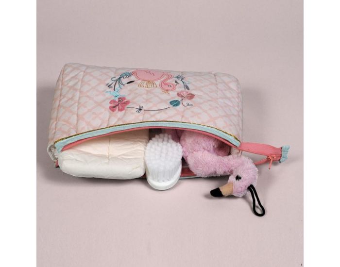 LITTLE CREVETTE Trousse de toilette Flamant rose (3)