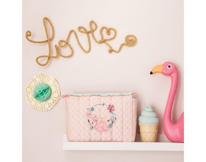 LITTLE CREVETTE Trousse de toilette Flamant rose (5)