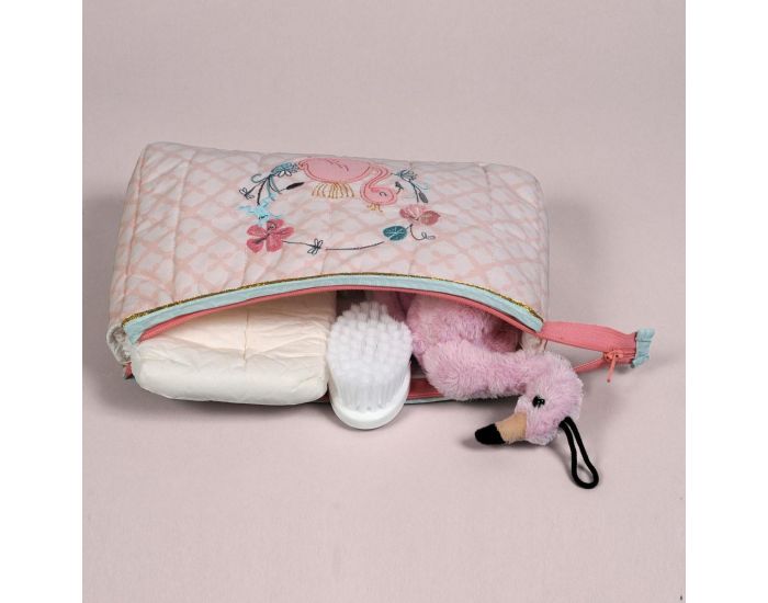 LITTLE CREVETTE Trousse de toilette Flamant rose (7)