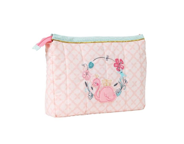 LITTLE CREVETTE Trousse de toilette Flamant rose (9)