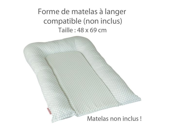 LITTLE CREVETTE Housse pour matelas  langer Lovely Emilie (6)