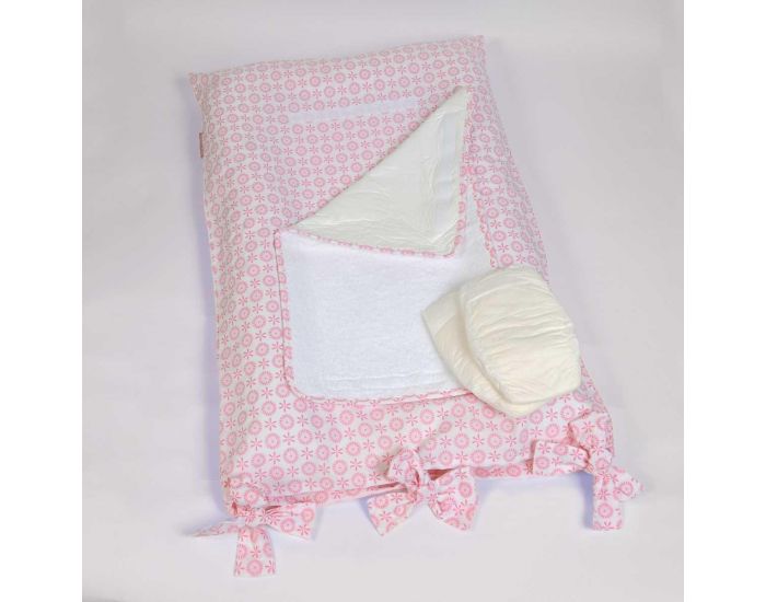 LITTLE CREVETTE Housse pour matelas  langer Lovely Emilie (10)