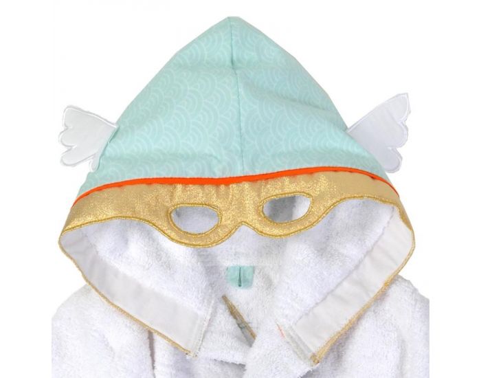 LITTLE CREVETTE Peignoir enfant Superhros (3)