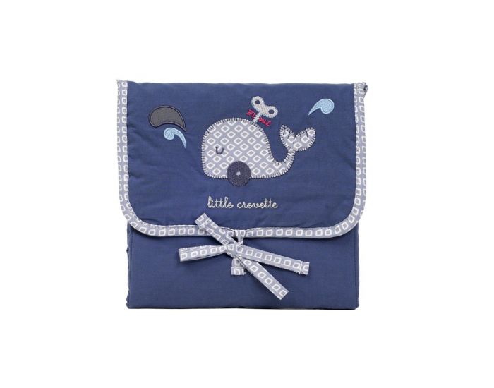 LITTLE CREVETTE Tapis � langer de voyage Baleine (1)