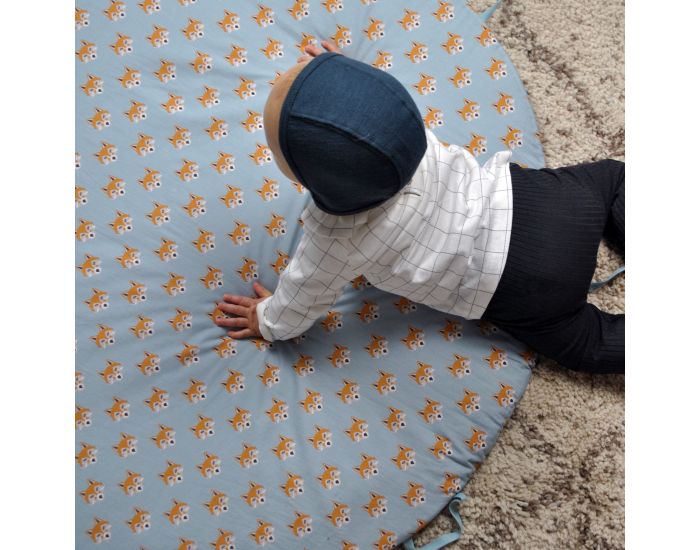 CAROTTE & Cie Tapis de Jeu Transformable Bleu - Ds la Naissance (2)