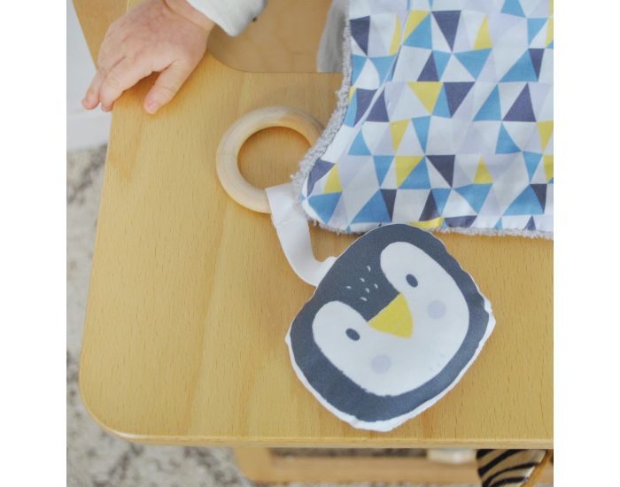 CAROTTE & Cie Anneau de Dentition Bois et Tissu Pingouin - D�s la Naissance (7)