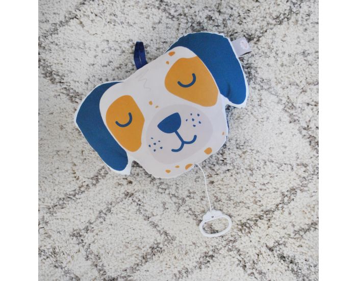 CAROTTE & Cie Coussin musical Chien La vie en rose (2)