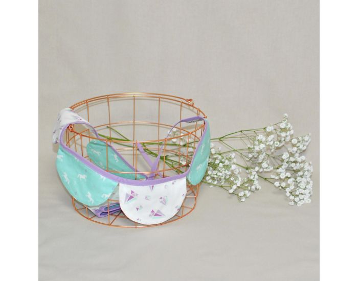  CAROTTE & Cie Guirlande Licornes avec fanions arrondis (3)