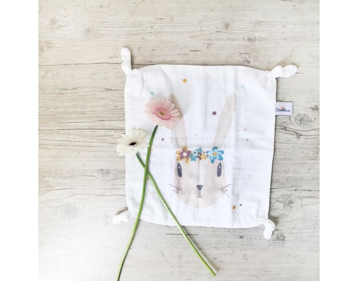 CAROTTE & Cie Doudou plat Lapin (2)