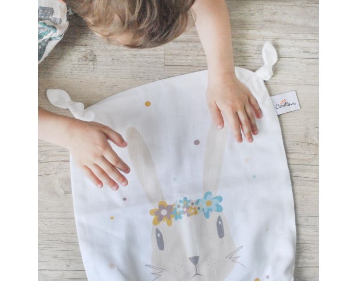 CAROTTE & Cie Doudou plat Lapin (5)