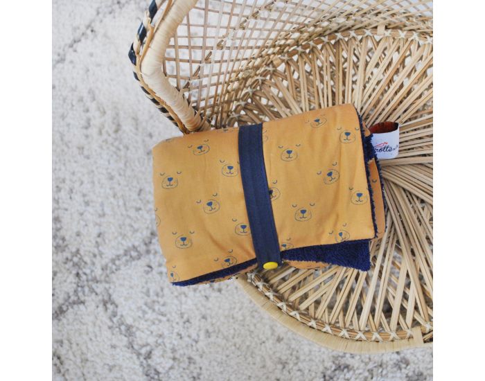 CAROTTE & Cie Couverture nomade Chiens caramel (1)