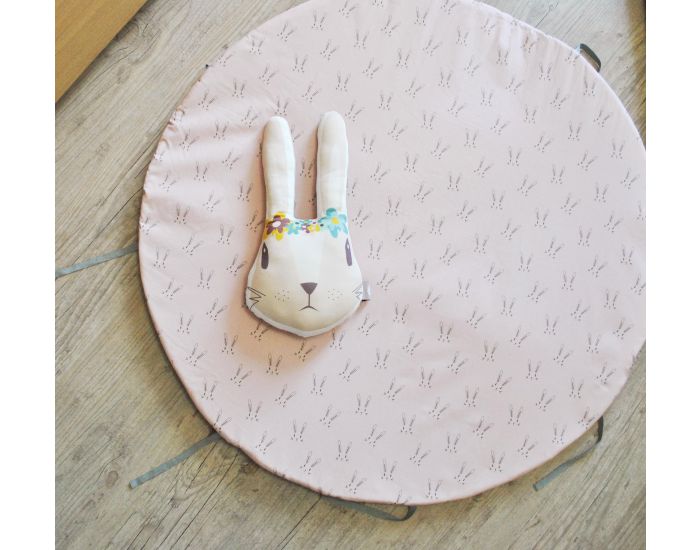 CAROTTE & Cie Coussin illustr Lapin (3)