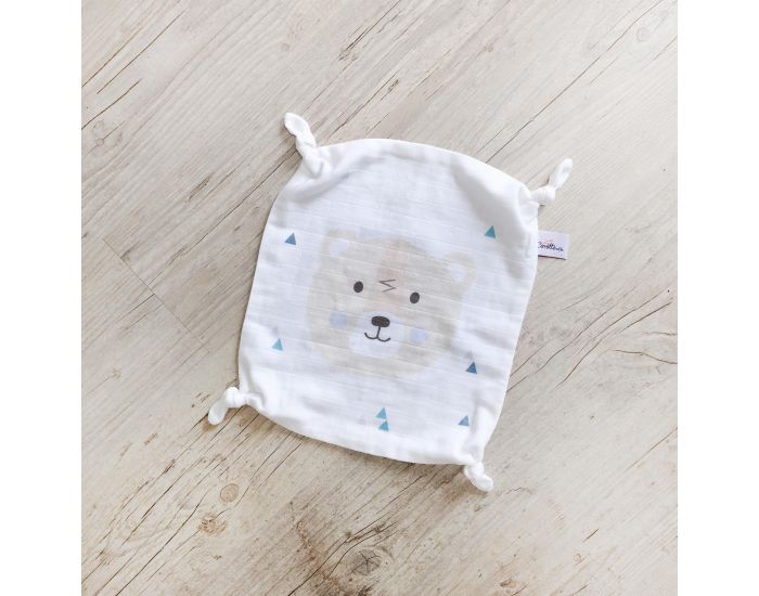 CAROTTE & Cie Doudou plat Ours polaire - Ds la naissance (1)