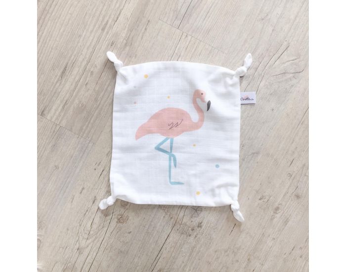 CAROTTE & Cie Doudou plat Flamant rose - D�s la naissance (1)