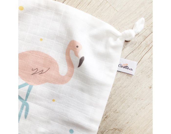 CAROTTE & Cie Doudou plat Flamant rose - D�s la naissance (2)