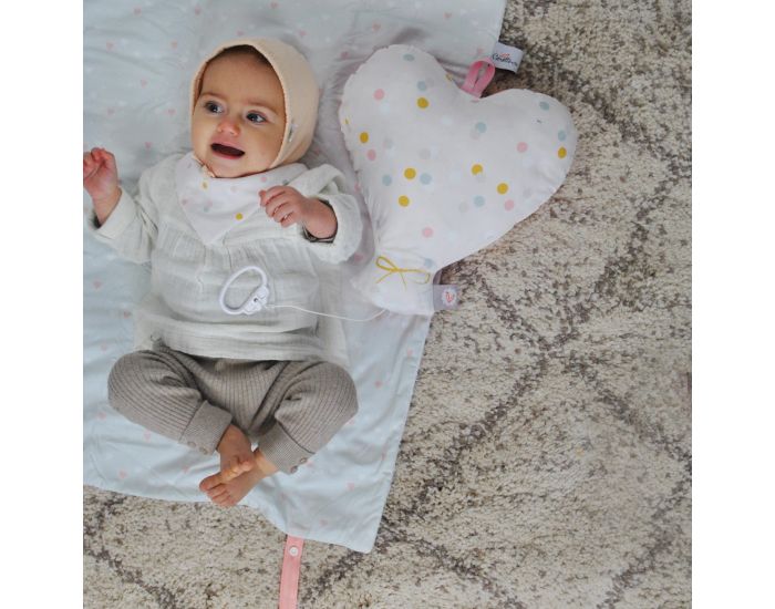 CAROTTE & Cie Coussin musical Ballon coeur Yellow Submarine (5)