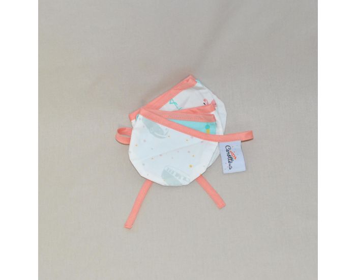  CAROTTE & Cie Guirlande Flamants roses avec fanions arrondis (1)