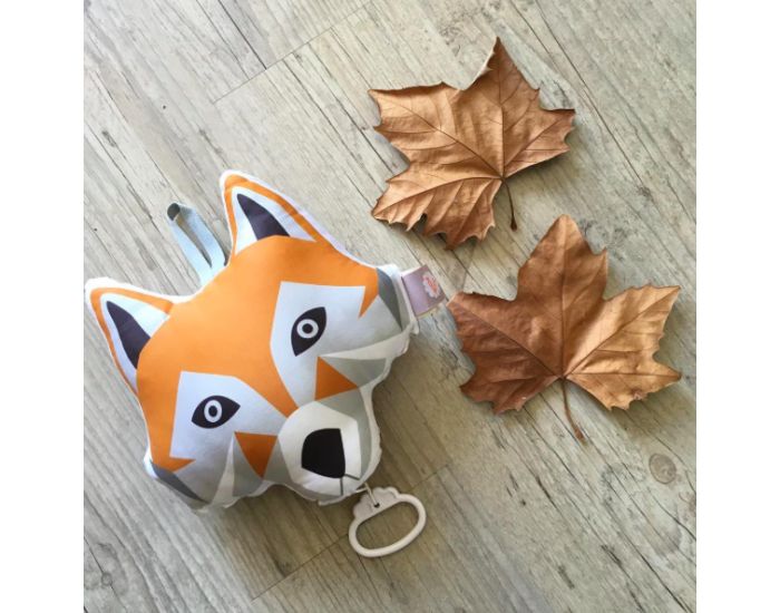 CAROTTE & Cie Coussin musical Renard La vie en rose (2)