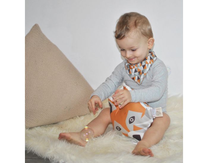 CAROTTE & Cie Coussin musical Renard La vie en rose (4)