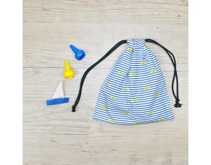 CAROTTE & Cie Pochon  goter Rayures Submarines (2)