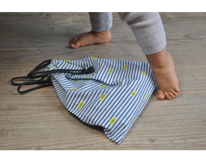 CAROTTE & Cie Pochon  goter Rayures Submarines (3)