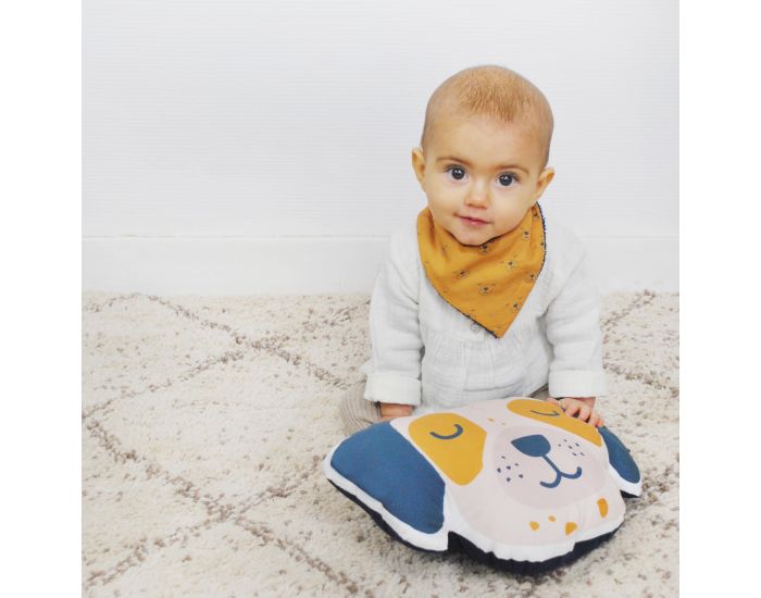 CAROTTE & Cie Coussin illustr� Chien (1)