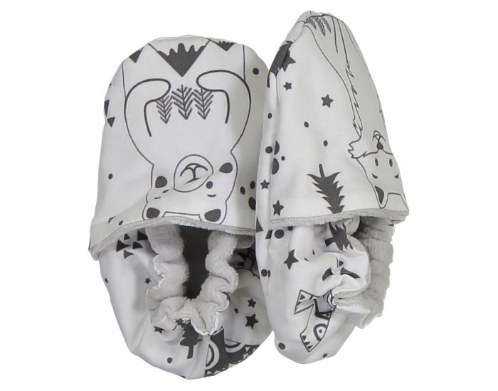 CHOUCHOUETTE Chaussons souples fox and bear nb 6-12 mois (2)