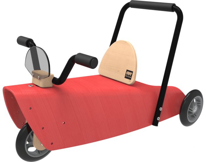 CHOU DU VOLANT Porteur Moto Rouge - Ds 12 mois (4)