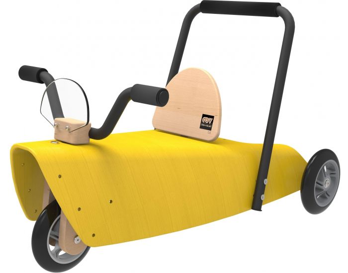 CHOU DU VOLANT Porteur Moto jaune - D�s 12 mois (4)