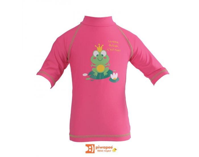 PIWAPEE Top lycra anti UV UPF50+ - Rainette Rose (1)