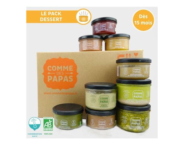 COMME DES PAPAS Le Pack Dessert De Printemps - D�s 15 mois (1)