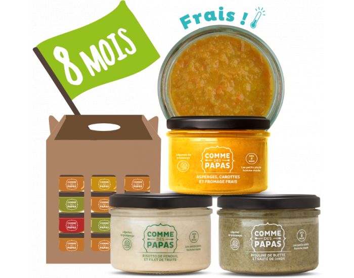 COMME DES PAPAS - Pack du Mois - Repas Frais Bio pour B�b� - 18 pots - D�s 8 Mois (4)