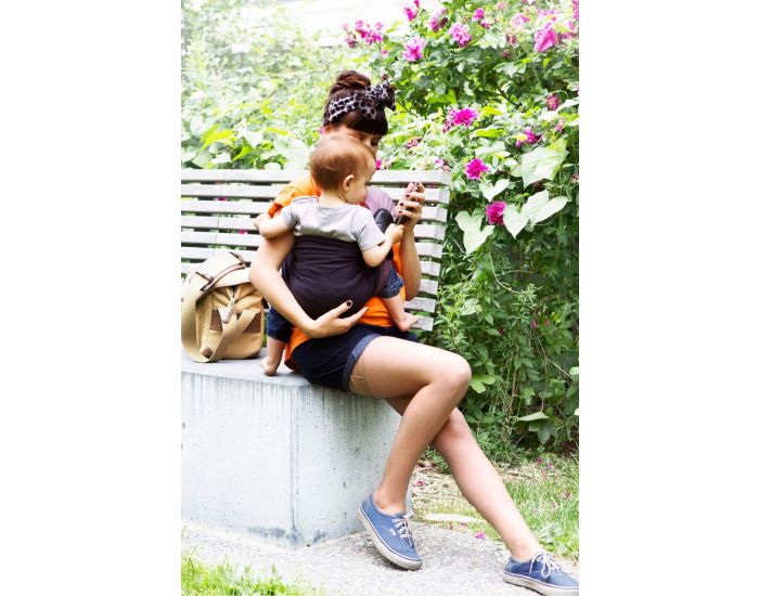 LOVE RADIUS par JPMBB Petite Echarpe Sans Noeud - Lavande Marron Glac (reversible) (1)